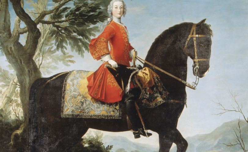 Il giovane marchese Bonifacio Rangoni a cavallo